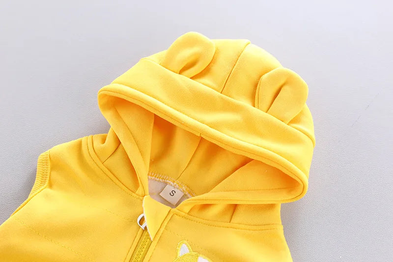 3pc/Set Animal Bear Baby Set For Newborn Winter Infant Clothing Sets Super Keep Warm Baby Girl Clothes Kids Sport Suit Outfits