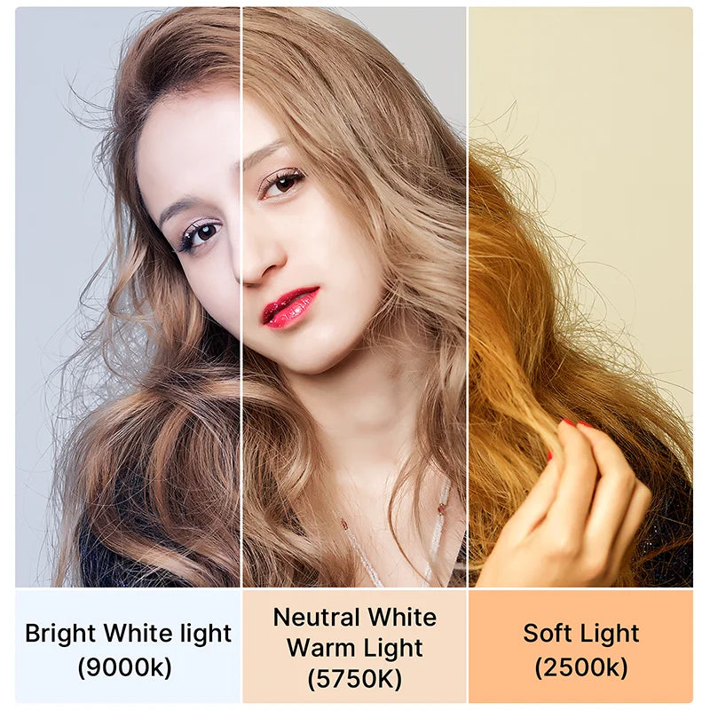 Full Color RGB LED Video Light 2500K-9000K 800LUX Magnetic