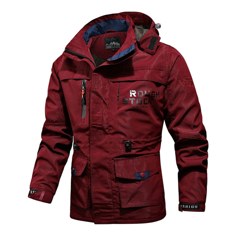 Men Tactical Jacket Breathable Military Style Army Coat Hooded Windbreaker Waterproof Bomber Jacket