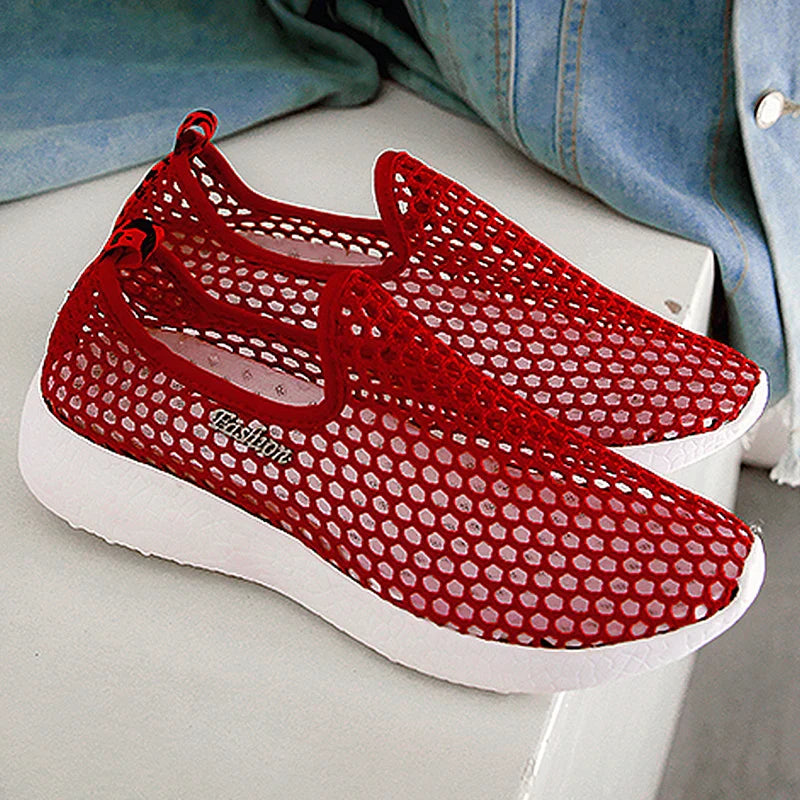 Hot Season Female Sandals 2022 Mesh Breathable Women Shoes Fashion Sports Shoes Soft Comfortable Women Shoes Zapatos De Mujer