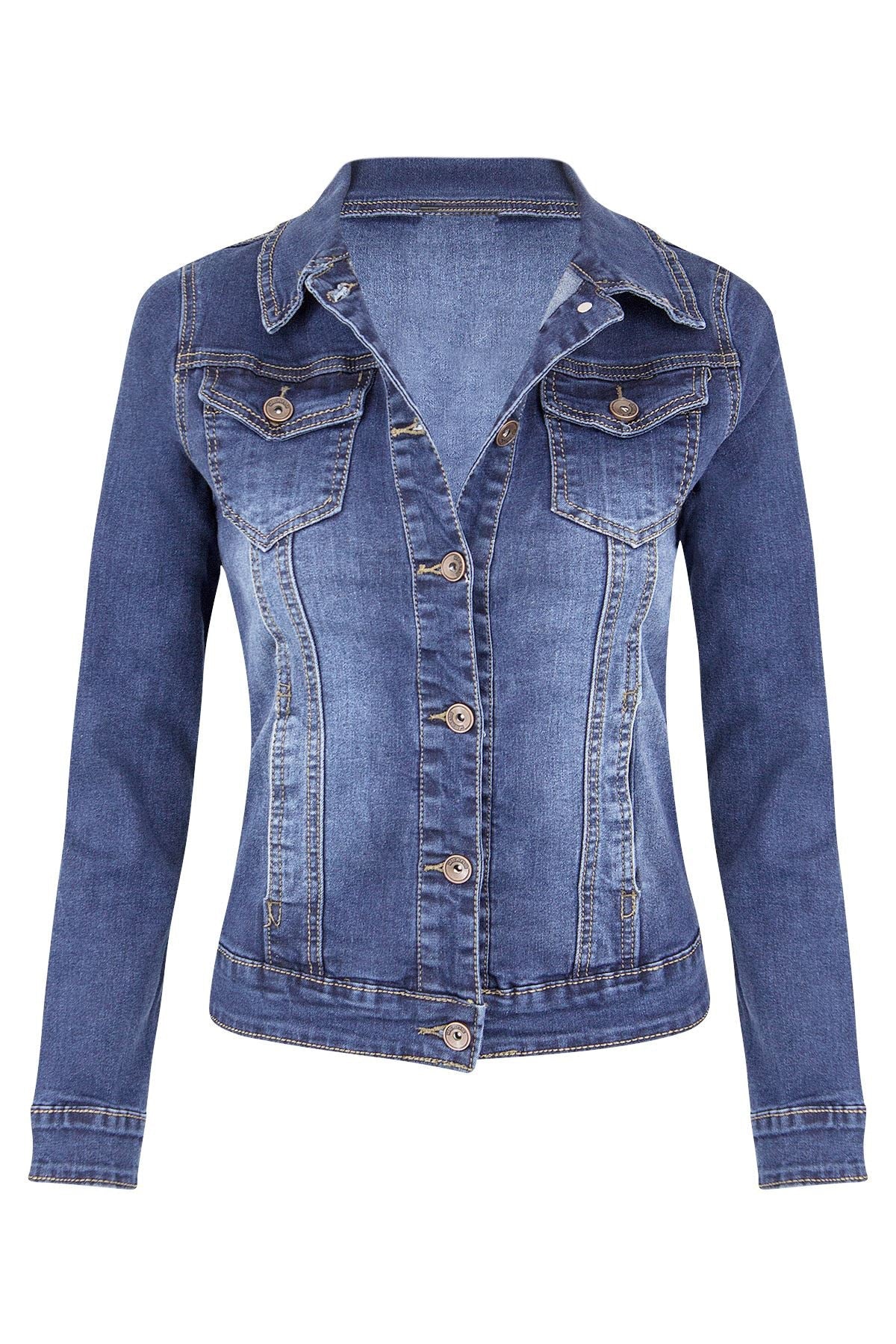 Classic Jeans Denim Jacket Women or Girl Teenager  Veste Femme Chaqueta Mujer