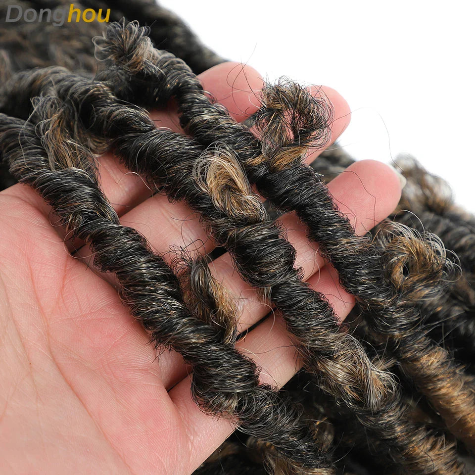 Butterfly Locks Hair Grey Butterfly Locs Pre looped Butterfly Locs Crochet Hair 14 Inch Crochet Butterfly Twist 20 Strands/Pack