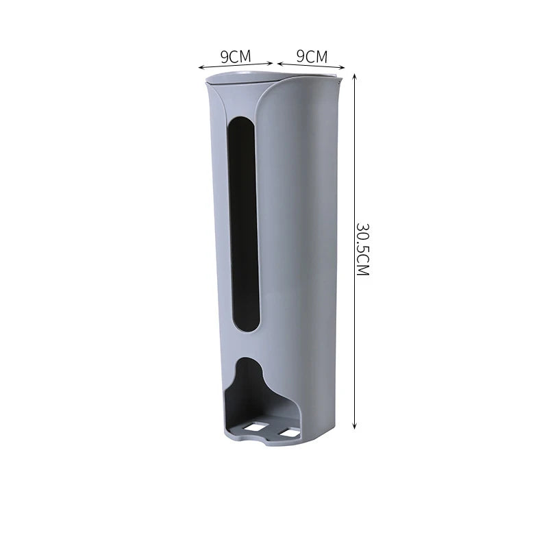 Kitchen Plastic Bag Holder Organizer Wall Hanging Garbage Bag Storage Box Bathroom Trash Bag Bucket Dispenser Kitchen Accessory