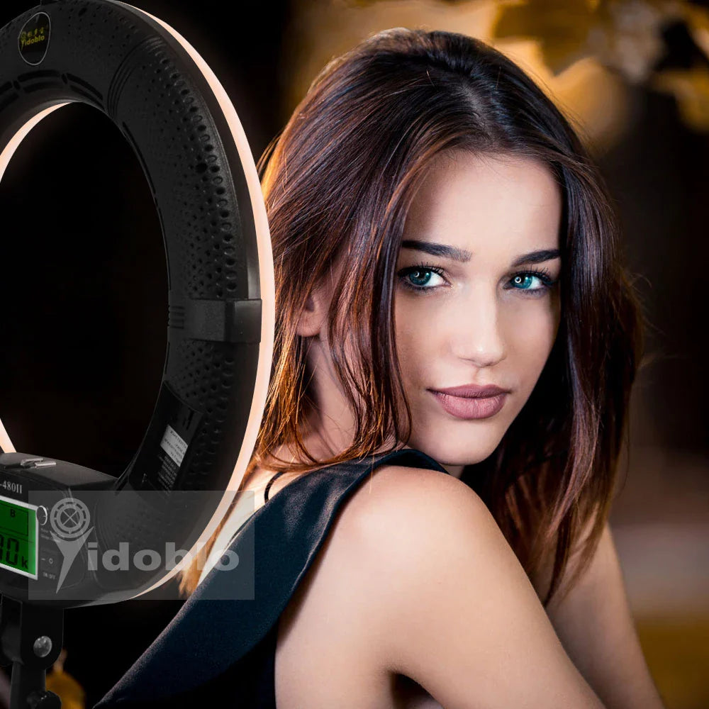 96W Ring Light Photography Led Ring Lamp 2700-10000k With Mobile Holder Tripod Stand Ringlight kit For Live Video Streaming