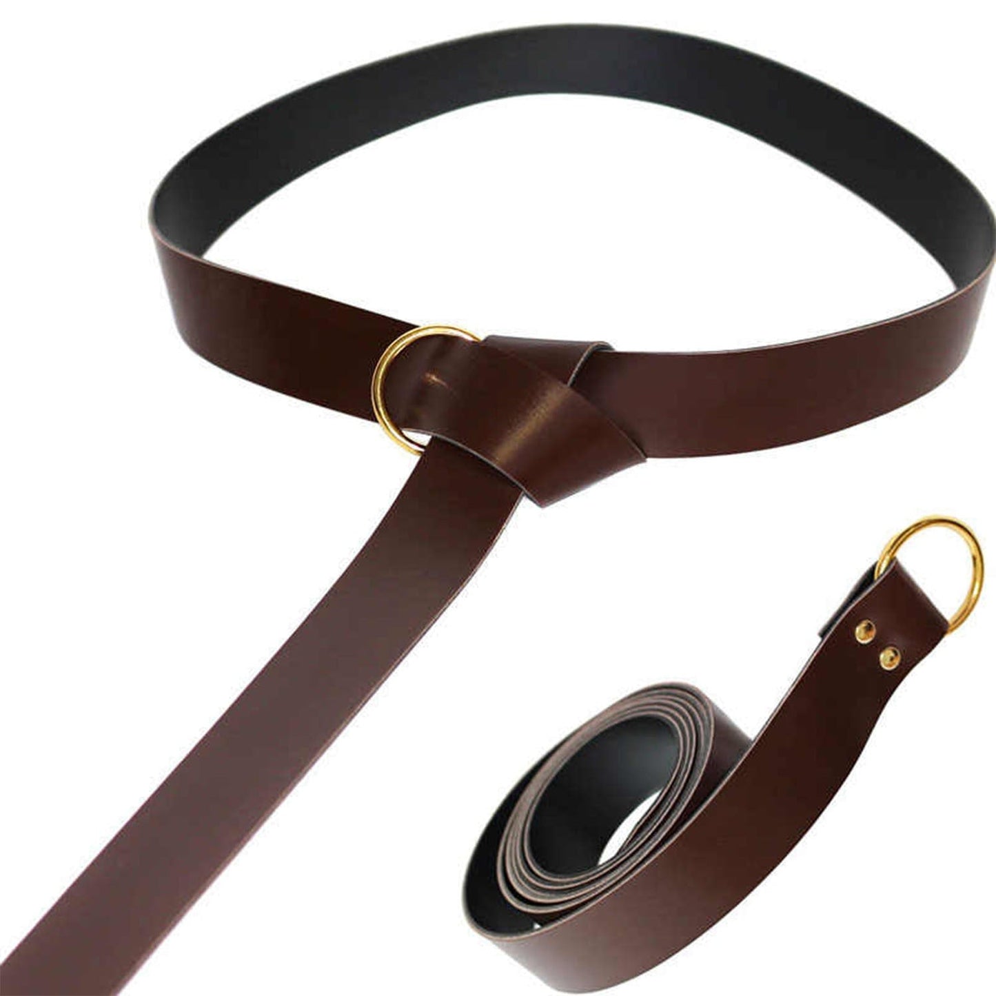 Medieval Vintage Money Pouch Bag Waist Ring Belt Men Women Viking Leather Drawstring Bag Coin Purse