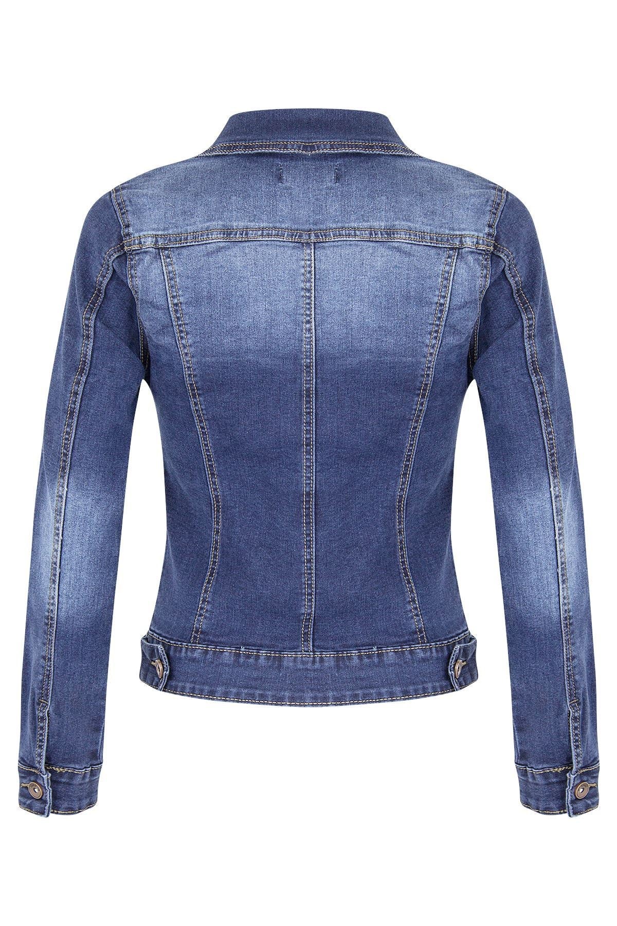 Classic Jeans Denim Jacket Women or Girl Teenager  Veste Femme Chaqueta Mujer
