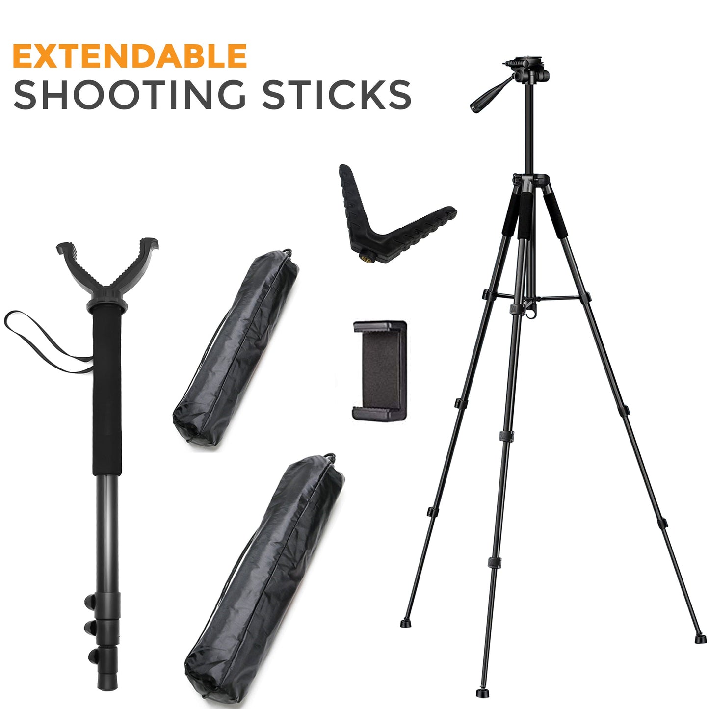 Telescopic Shooting & Camera Tripod Stand