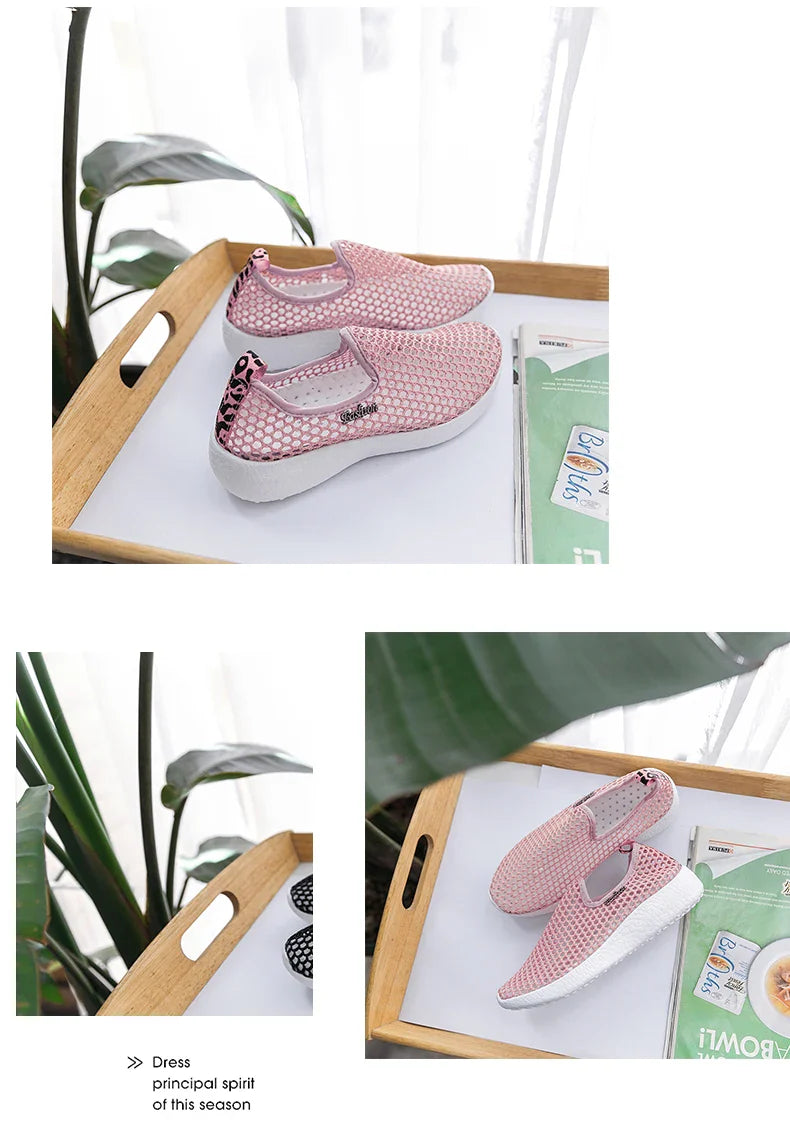 Hot Season Female Sandals 2022 Mesh Breathable Women Shoes Fashion Sports Shoes Soft Comfortable Women Shoes Zapatos De Mujer