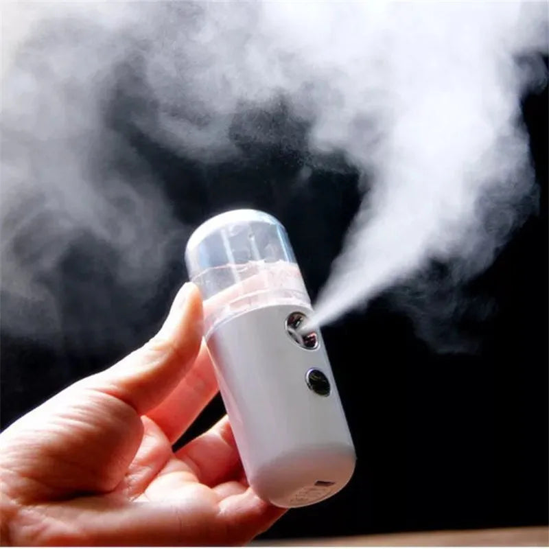 Mini 30mL Face Steamer USB Rechargeable Nano Facial Mister Beauty Portable Humidifier Diffuser Moisturizing Skin Care Tools