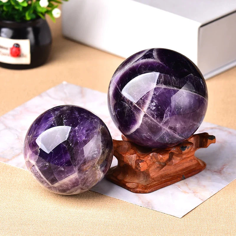 Natural Dream Amethyst Ball Polished Globe