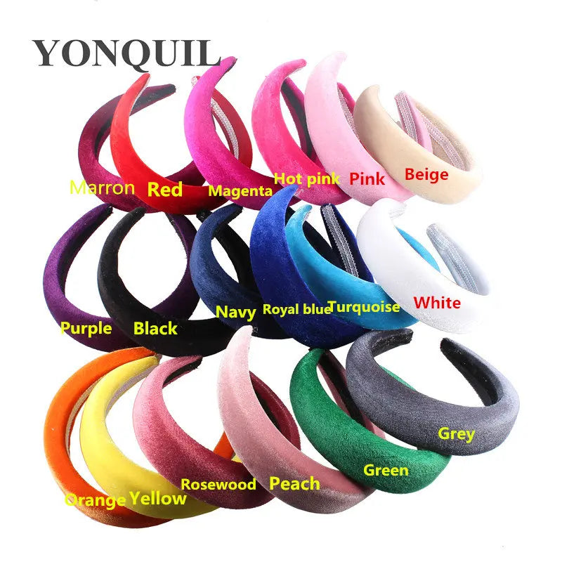 Fashion Wedding Bride Headband Headwear Fancy Feather Hair Band Millinery Hair Accessories With Peals Decor Hair Accessories