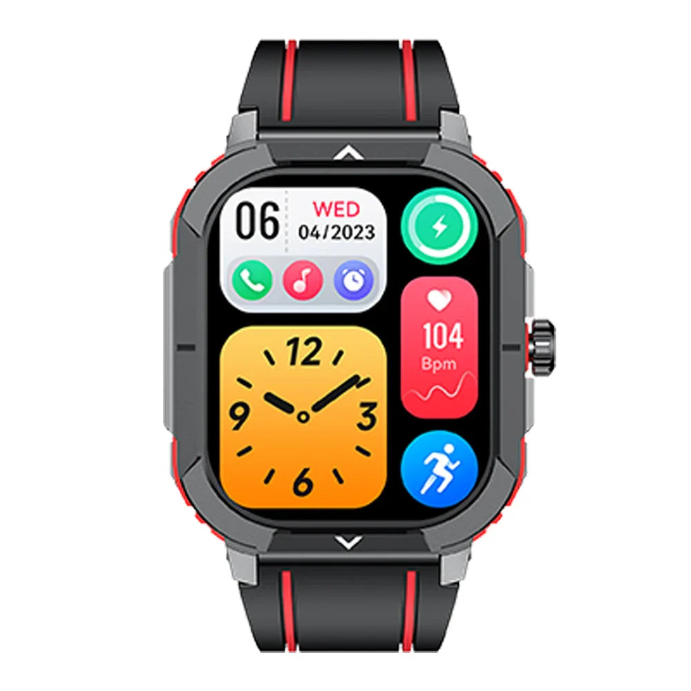 Outdoor Sports Health Monitoring BT Call  Waterproof Smartwatch for Men