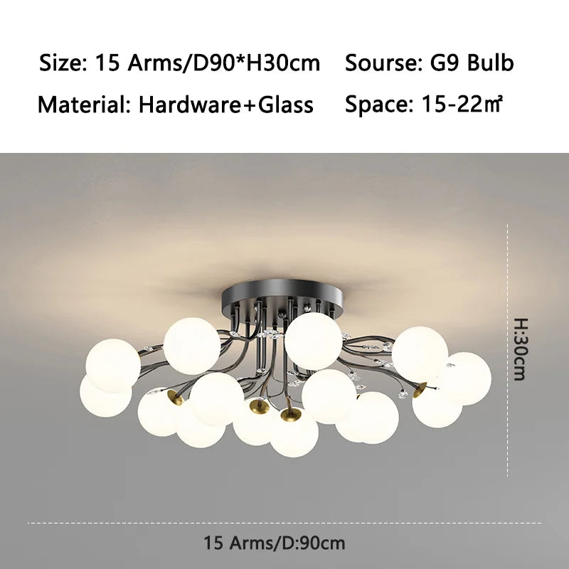 ball G9 led Ceiling Lights for Bedroom Living room decoration indoor lighting