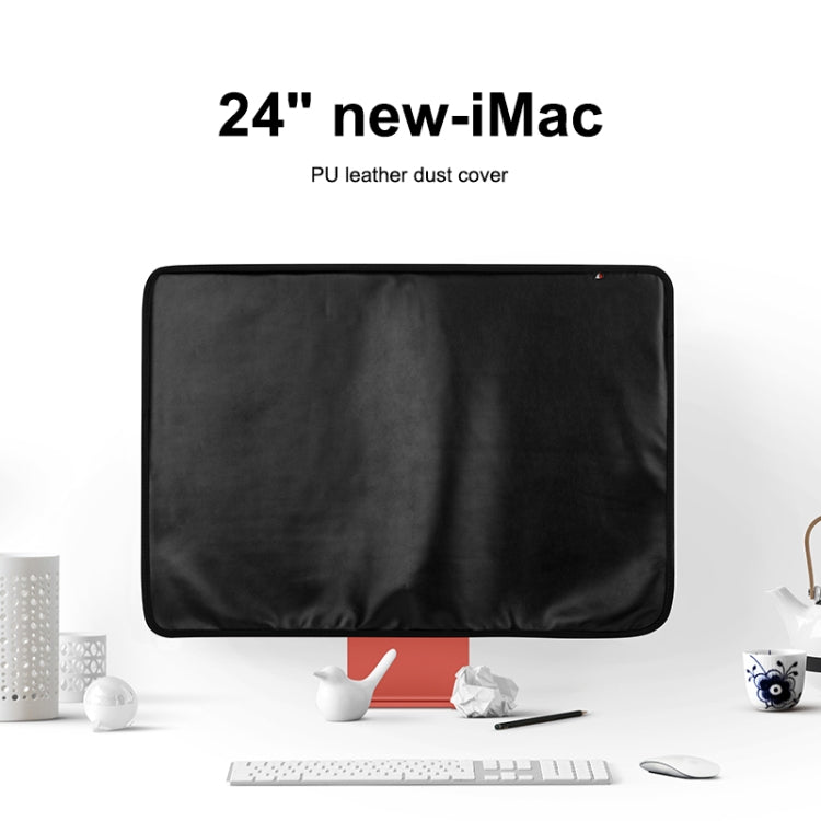 For 24 inch Apple iMac Portable Dustproof Cover Desktop Apple Computer LCD Monitor Cover with Storage Bag, 24 inch (Grey), 24 inch (Blue), 24 inch (Purple), 24 inch (Red), 24 inch (Black)