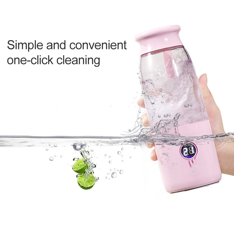 Vitamer USB Mini Portable Juicer Juice Blender Lemon Fruit Squeezers Reamers Bottle (Pink)
