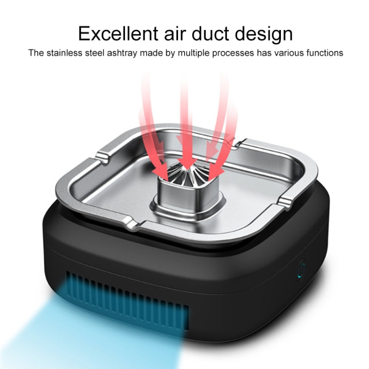 MD-Y04 Creative Ashtray Air Purifier(Black)