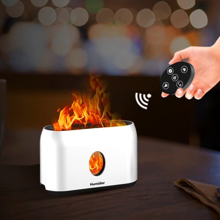 USB Simulation Flame Humidifier (White)