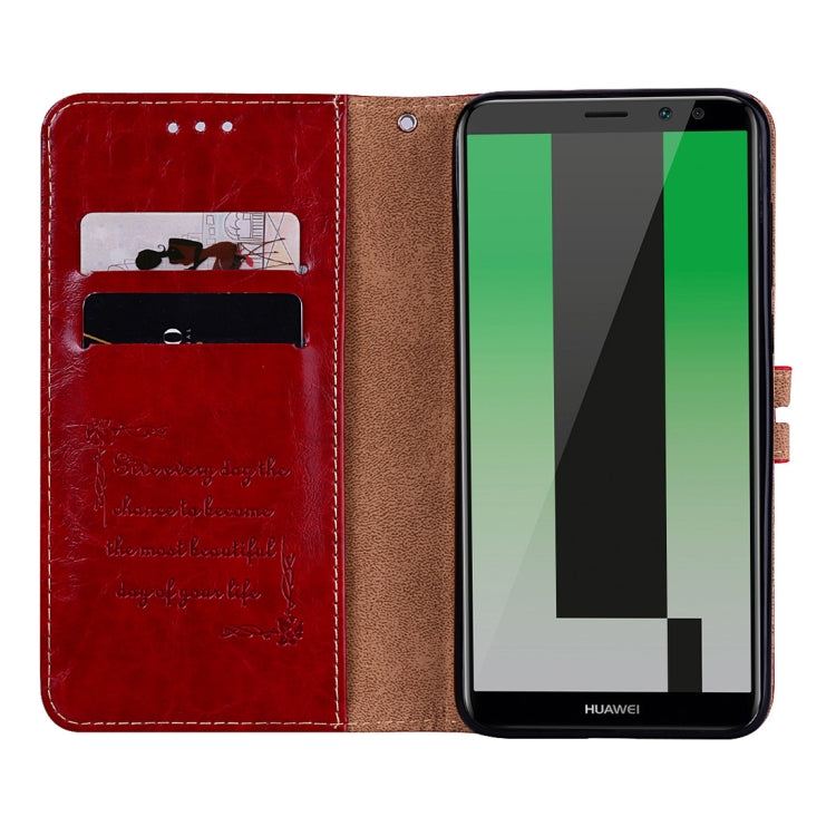 For Huawei Mate 10 Lite & Nova 2i Business Style Oil Wax Texture Horizontal Flip Leather Case with Holder & Card Slots & Wallet, For Huawei Mate 10 Lite & Nova 2i, For Huawei Mate 10 Lite