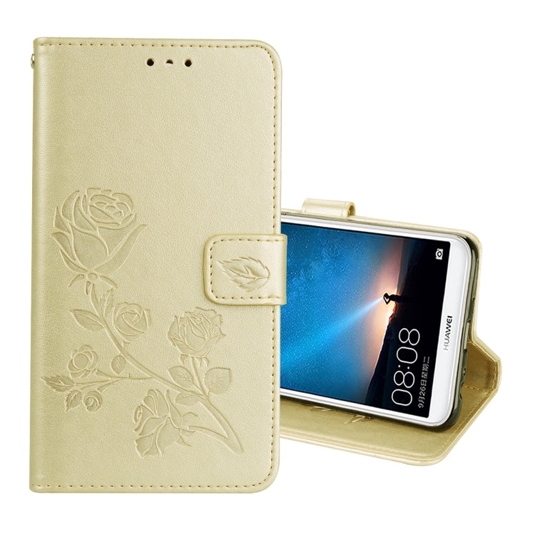 For Huawei Mate 10 Lite Rose Embossed Horizontal Flip Environmental PU Leather Case with Holder & Card Slots & Wallet, Huawei Mate 10 Lite, For Huawei Mate 10 Lite