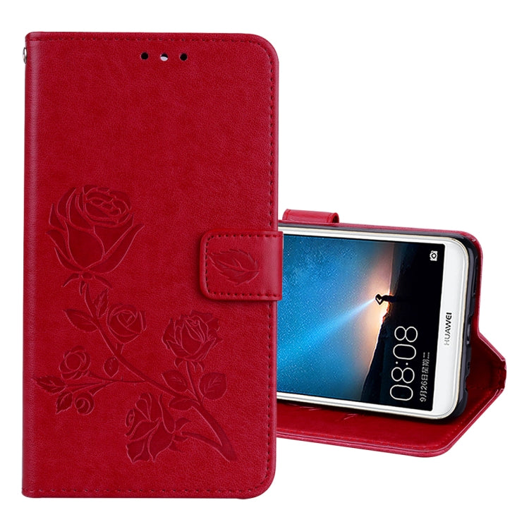 For Huawei Mate 10 Lite Rose Embossed Horizontal Flip Environmental PU Leather Case with Holder & Card Slots & Wallet, Huawei Mate 10 Lite, For Huawei Mate 10 Lite