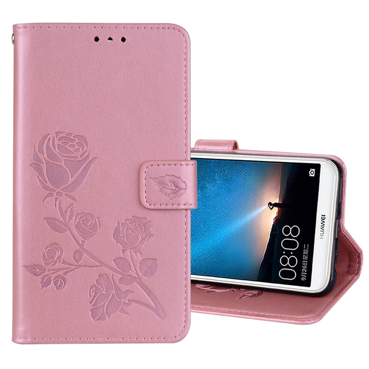 For Huawei Mate 10 Lite Rose Embossed Horizontal Flip Environmental PU Leather Case with Holder & Card Slots & Wallet, Huawei Mate 10 Lite, For Huawei Mate 10 Lite