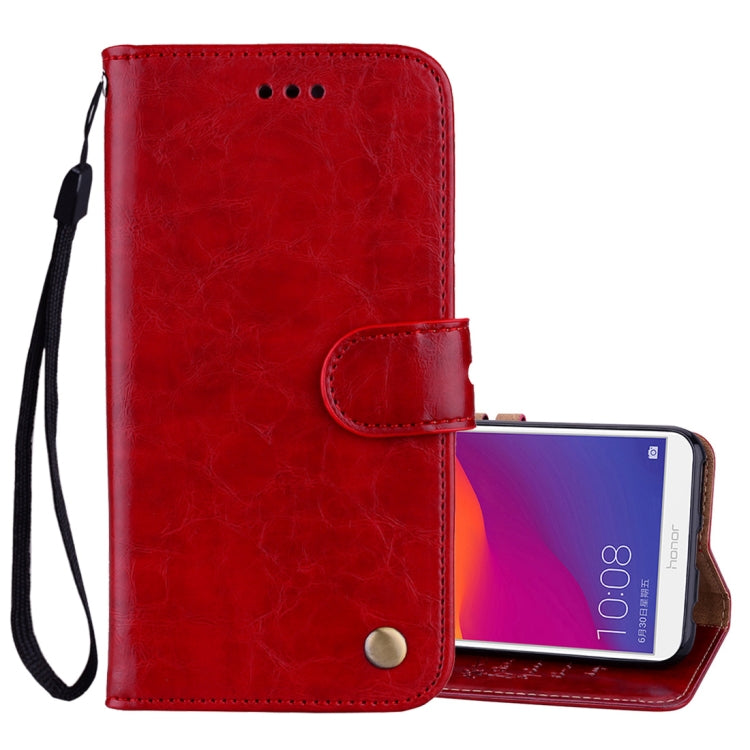 Business Style Oil Wax Texture Horizontal Flip Leather Case for Huawei Honor 7C / Enjoy 8 / Y7 (2018) / Y7 Prime (2018) / Nova 2 Lite, with Holder & Card Slots & Wallet, For Huawei Honor 7C / Y7 Prime (2018), For Huawei Honor 7C                        ...