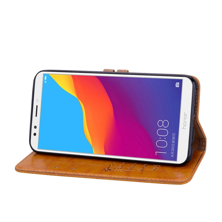 Business Style Oil Wax Texture Horizontal Flip Leather Case for Huawei Honor 7C / Enjoy 8 / Y7 (2018) / Y7 Prime (2018) / Nova 2 Lite, with Holder & Card Slots & Wallet, For Huawei Honor 7C / Y7 Prime (2018), For Huawei Honor 7C                        ...