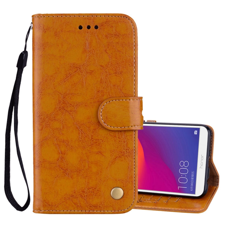 Business Style Oil Wax Texture Horizontal Flip Leather Case for Huawei Honor 7C / Enjoy 8 / Y7 (2018) / Y7 Prime (2018) / Nova 2 Lite, with Holder & Card Slots & Wallet, For Huawei Honor 7C / Y7 Prime (2018), For Huawei Honor 7C                        ...