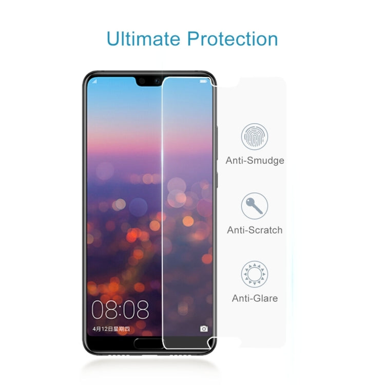50 PCS for Huawei P20 0.26mm 9H Surface Hardness 2.5D Explosion-proof Tempered Glass Screen Film, No Retail Package, For P20