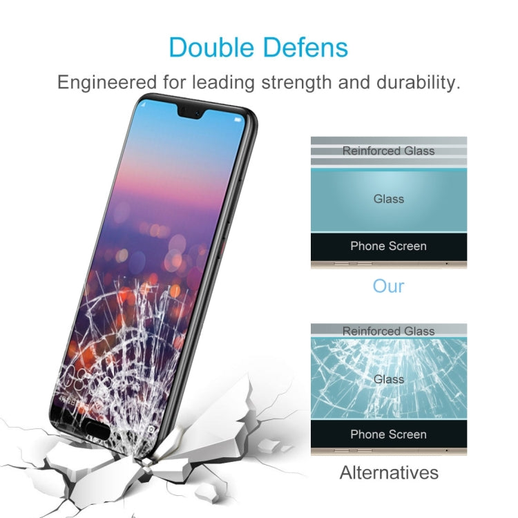 50 PCS for Huawei P20 0.26mm 9H Surface Hardness 2.5D Explosion-proof Tempered Glass Screen Film, No Retail Package, For P20