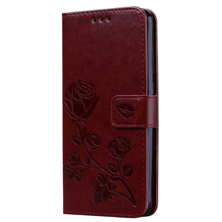 Rose Embossed Horizontal Flip PU Leather Case for Huawei P Smart 2019, with Holder & Card Slots & Wallet, For Huawei P Smart 2019