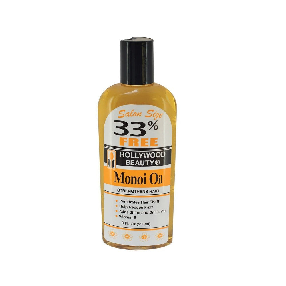 Hollywood Beauty Monoi Oil Strengthens & Nourishes Hair for All Hair Types 236ml/7.98 oz