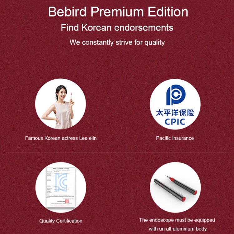 Bebird B1 Intelligent HD Visual Ear Cleaner Earwax Tool, Standard Version(Rose Gold)