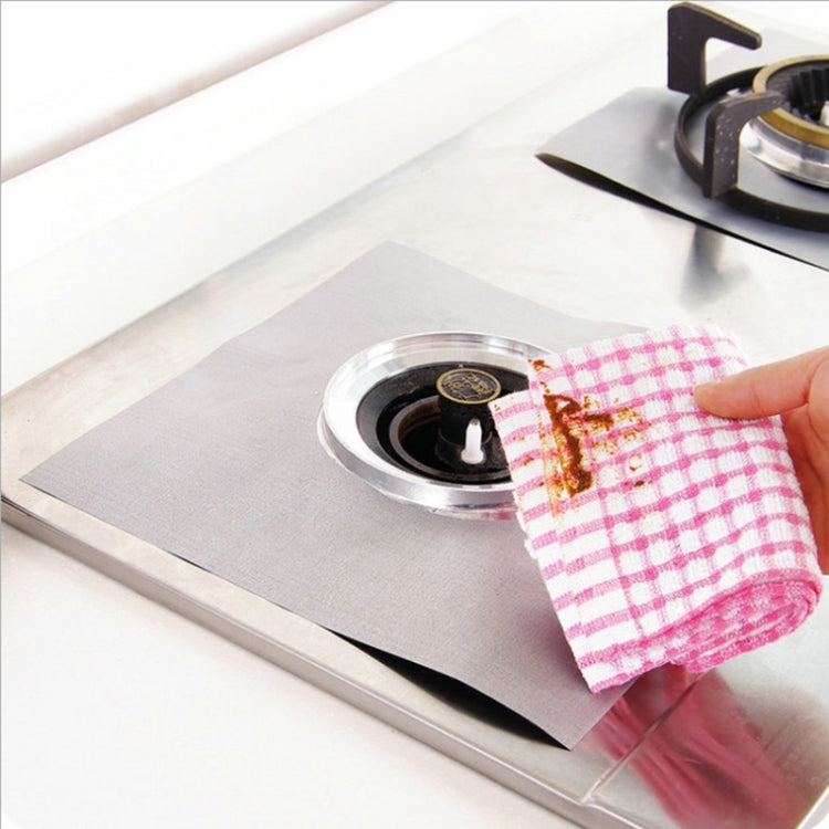 2 PCS Gas Furnace Surface Ultra-thin Fibre Material Stovetop Protective Cleaning Pad, Size: 27*27 cm (Beige)