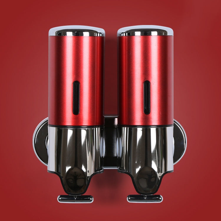 Dual Hotel Shower Manual Dispenser Wall Mounted Washing Liquid Shampoo Soap Bottle, Capacity: 1000ml, 1000ml/Transparent, 1000ml/White, 1000ml/Dark Red, 1000ml/Silver, 1000ml/Black, 1000ml/Gold