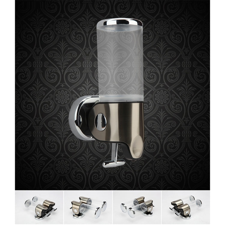 Dual Hotel Shower Manual Dispenser Wall Mounted Washing Liquid Shampoo Soap Bottle, Capacity: 1000ml, 1000ml/Transparent, 1000ml/White, 1000ml/Dark Red, 1000ml/Silver, 1000ml/Black, 1000ml/Gold