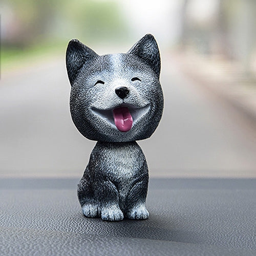 Shaking Head Dog Car Ornaments Resins Lovely Cartoon Dog New Year Gifts with Double-sided Adhesive Tape, Inu Cartoon Dog, Bulldog Cartoon Dog, Husky Dog Cartoon Dog, Corgi Dog Cartoon Dog, White Teddy Cartoon Dog, Brown Teddy Cartoon Dog               ...