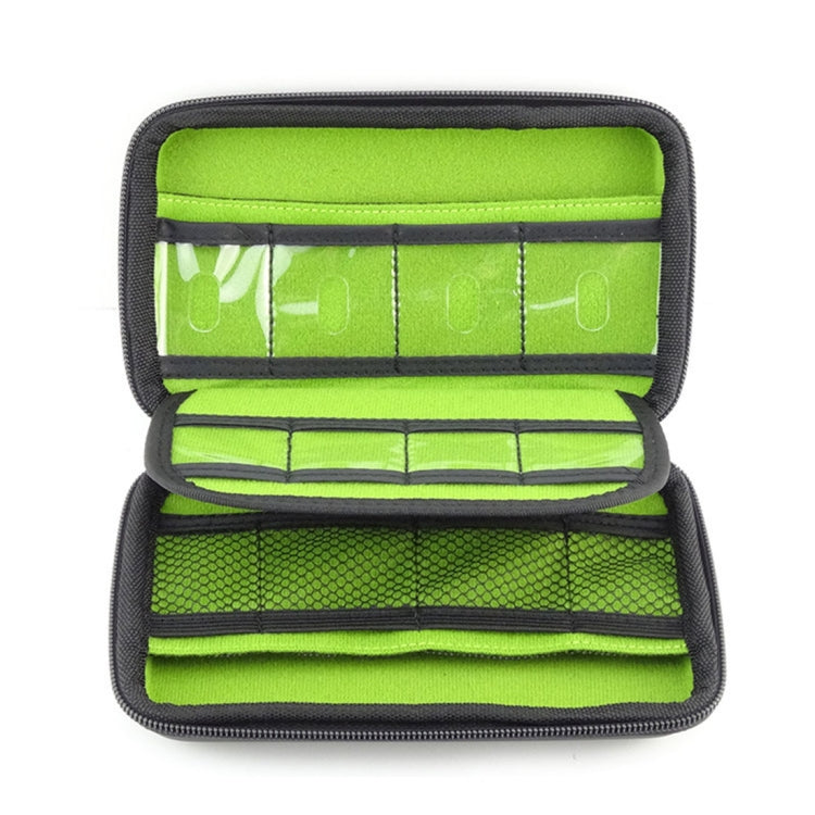 Portable Multi-function EVA Material Digital Device Travel Storage Bag for Phone / Power Bank / USB Disk / SD Disk / PSP Console, Internal Size: 16.5*9.5*3.8cm