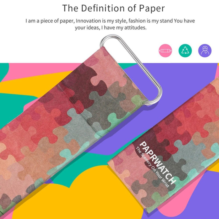 Machine Armor Pattern Creative Fashion Waterproof Paper Watch Intelligent Paper Electronic Wristwatch, Machine Armor Pattern