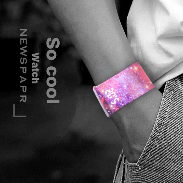 Machine Armor Pattern Creative Fashion Waterproof Paper Watch Intelligent Paper Electronic Wristwatch, Machine Armor Pattern