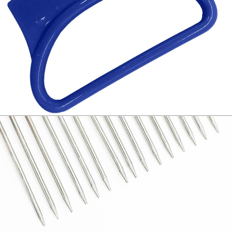 Stainless Steel Vegetable Onion Cutter Holder Meat Needle Kitchen Tools, Green, Blue, White