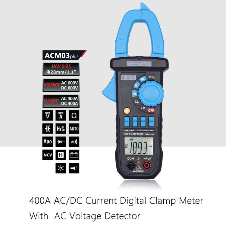 BSIDE ACM03 Plus 400A  AC / DC Clamp Meter, BSIDE ACM03