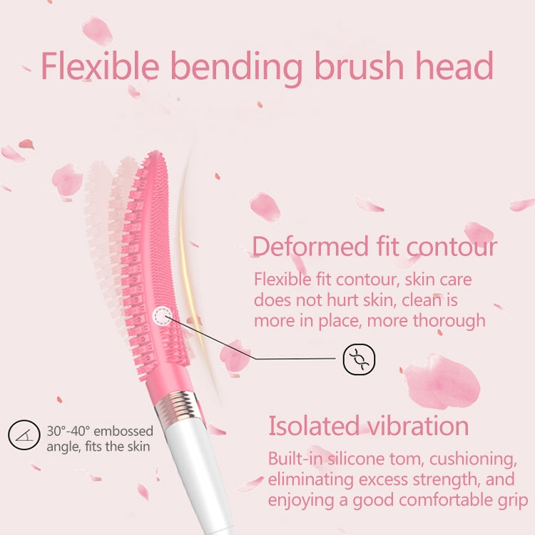 CNaier AE-8381 Household Waterproof Vibration Silicone Electric Massage Bath Body Brush (Green)