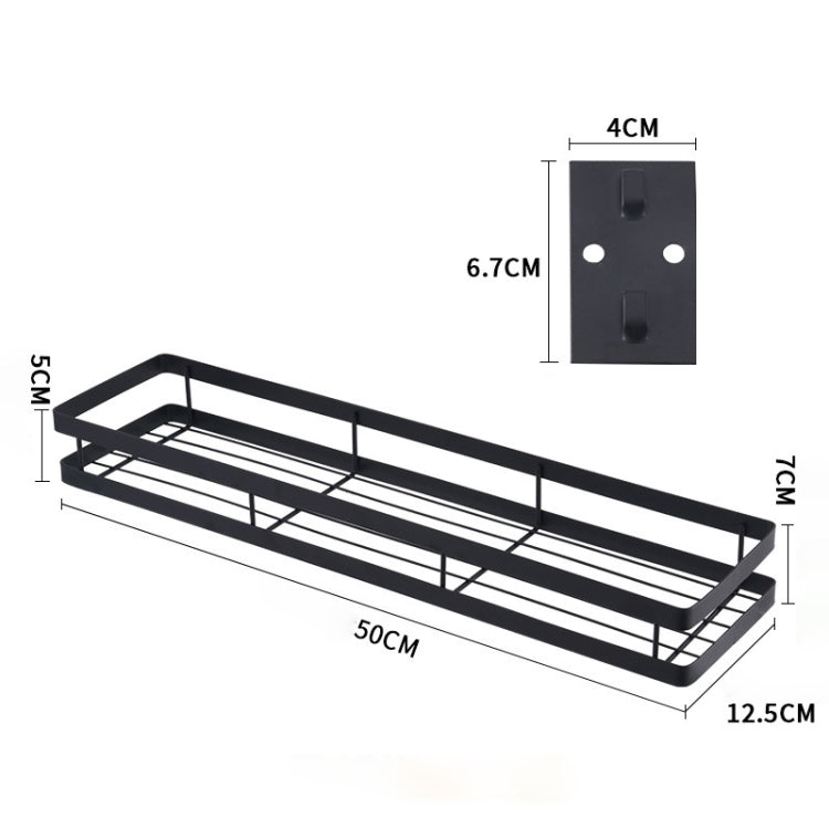 50cm Kitchen Punch-free Wall Mount Seasoning Storage Rack, 50cm