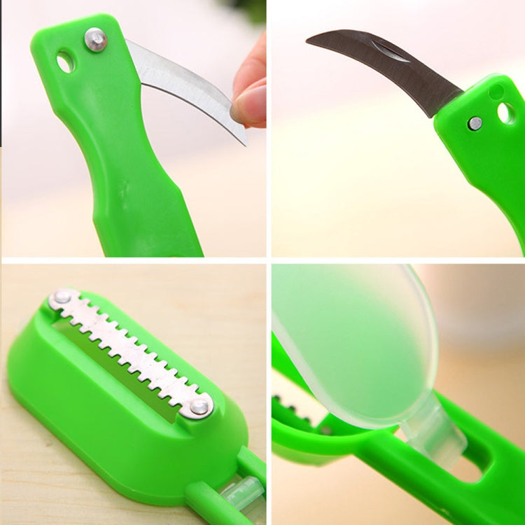 2 PCS Kitchen Essential Fish Scraper Fish Scale Planing Knife with Cover, 20x5.2cm Green, 20x5.2cm Blue, 20x5.2cm Pink