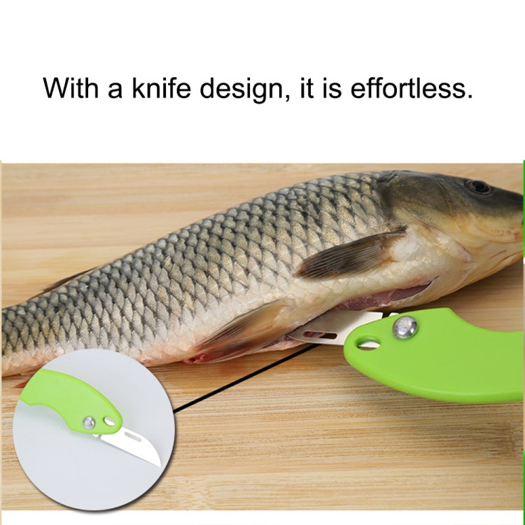 2 PCS Kitchen Essential Fish Scraper Fish Scale Planing Knife with Cover, 20x5.2cm Green, 20x5.2cm Blue, 20x5.2cm Pink
