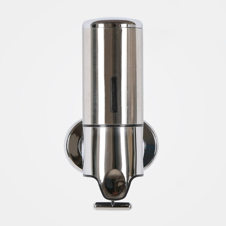 Hotel Shower Manual Dispenser Wall Mounted Washing Liquid Shampoo Soap Bottle, Capacity: 500ml, 500ml/Stainless Steel