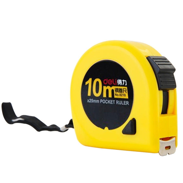 deli Retractable Ruler Measuring Tape Portable Pull Ruler Mini Tape Measure, Length: 10m
