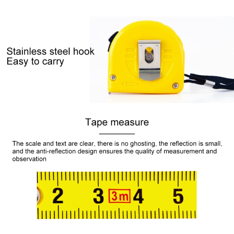 deli Retractable Ruler Measuring Tape Portable Pull Ruler Mini Tape Measure, Length: 7.5m