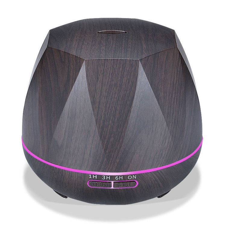 Peach Shape Wood Grain Remote Control Ultrasonic Humidifier Aromatherapy Machine Automatic Alcohol Sprayer with LED Lights, Capacity: 400mL, UK Plug (Dark Wood Color), Diamond Dark Wood Color, Diamond Light Wood Color, Peach Shape Dark Wood Color      ...